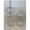 Image 1 : 2 SMALL GLASS DOMES FOR PROTECTING COLLECTIBLES