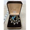 Image 1 : ENAMEL AND RHINESTONE CORO BROACH IN CORO BOX