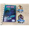 Image 1 : STAR TREK BOOK (1968)/SPOCK AND CAPTAIN KIRK PORCELAIN PLAQUES (1991)