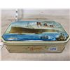 Image 1 : QUEEN MARY SHIP TIN WITH BRASS SHELLS