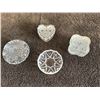Image 1 : LOT OF CRYSTAL/TRINKET/JEWELRY HOLDERS