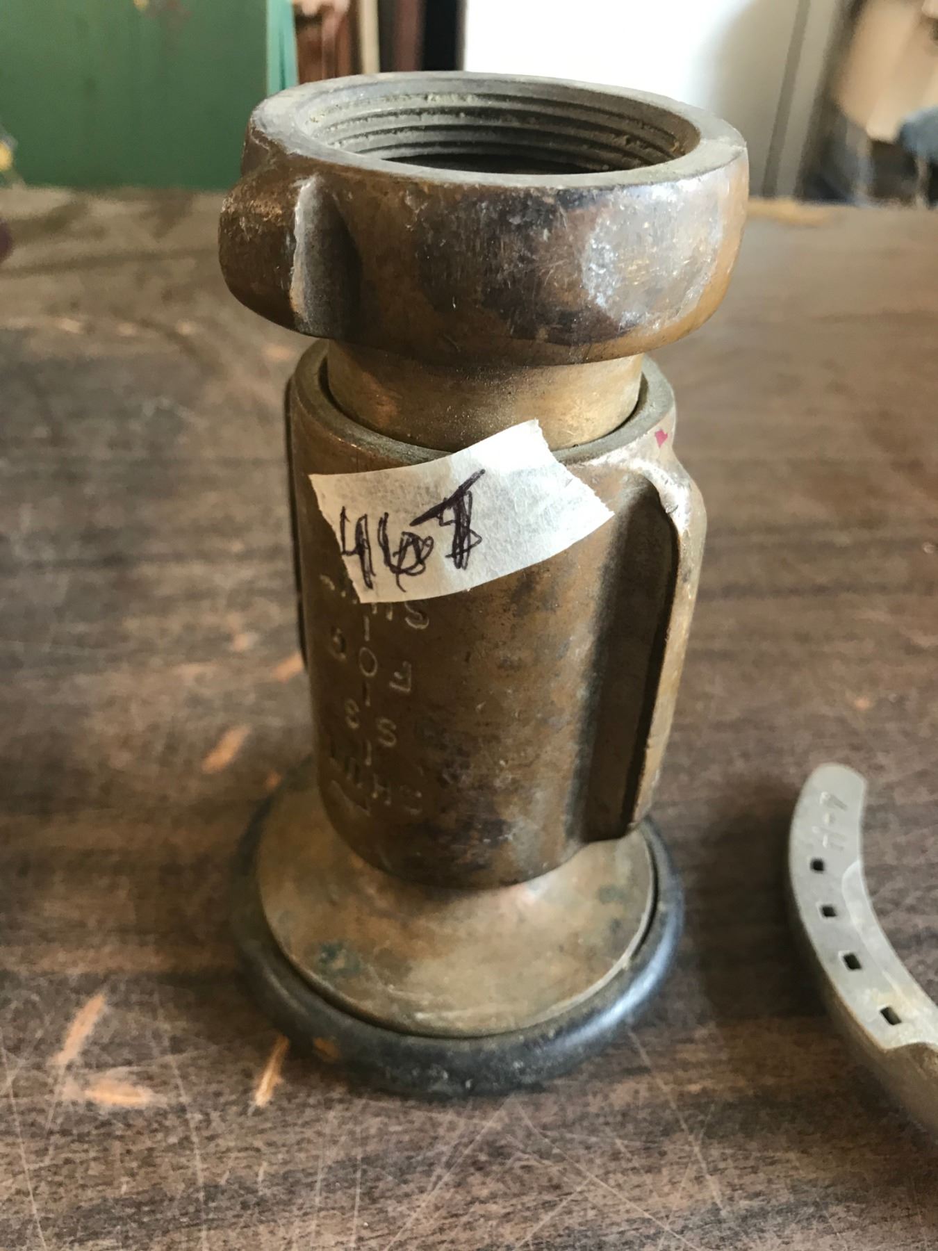 HEAVY BRASS VAVLE + HORSESHOE Schmalz Auctions