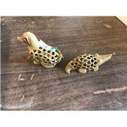 2 SOAPSTONE CARVINGS