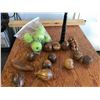 Image 1 : PLASTIC + WOODEN FRUIT ORNAMENTS + CERAMIC FLUTE (WORKS)