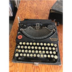 ANTIQUE REMINGTON PORTABLE TYPEWRITER