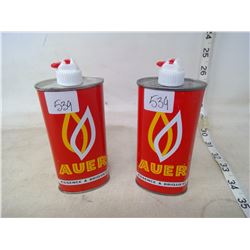 VINTAGE "AVER" LIGHTER FLUID TINS