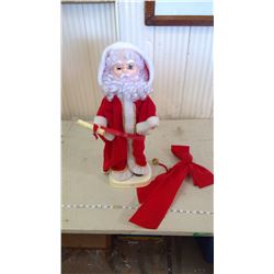 CHRISTMAS RELATED ARTICLES - SANTA AND WREATH