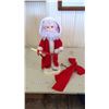 Image 1 : CHRISTMAS RELATED ARTICLES - SANTA AND WREATH