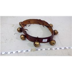 SLEIGH BELLS ON LEATHER STRAP