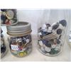Image 2 : LOT OF BUTTONS - MILK BOTTLE - IMPROVED GEM JARS