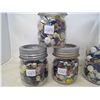Image 3 : LOT OF BUTTONS - MILK BOTTLE - IMPROVED GEM JARS