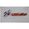 Image 1 : TIN TOY TAXI FRICTION AIRPLANE - WORKING, WITH ANIMAL EXPRESS TRAIN TIN TOY