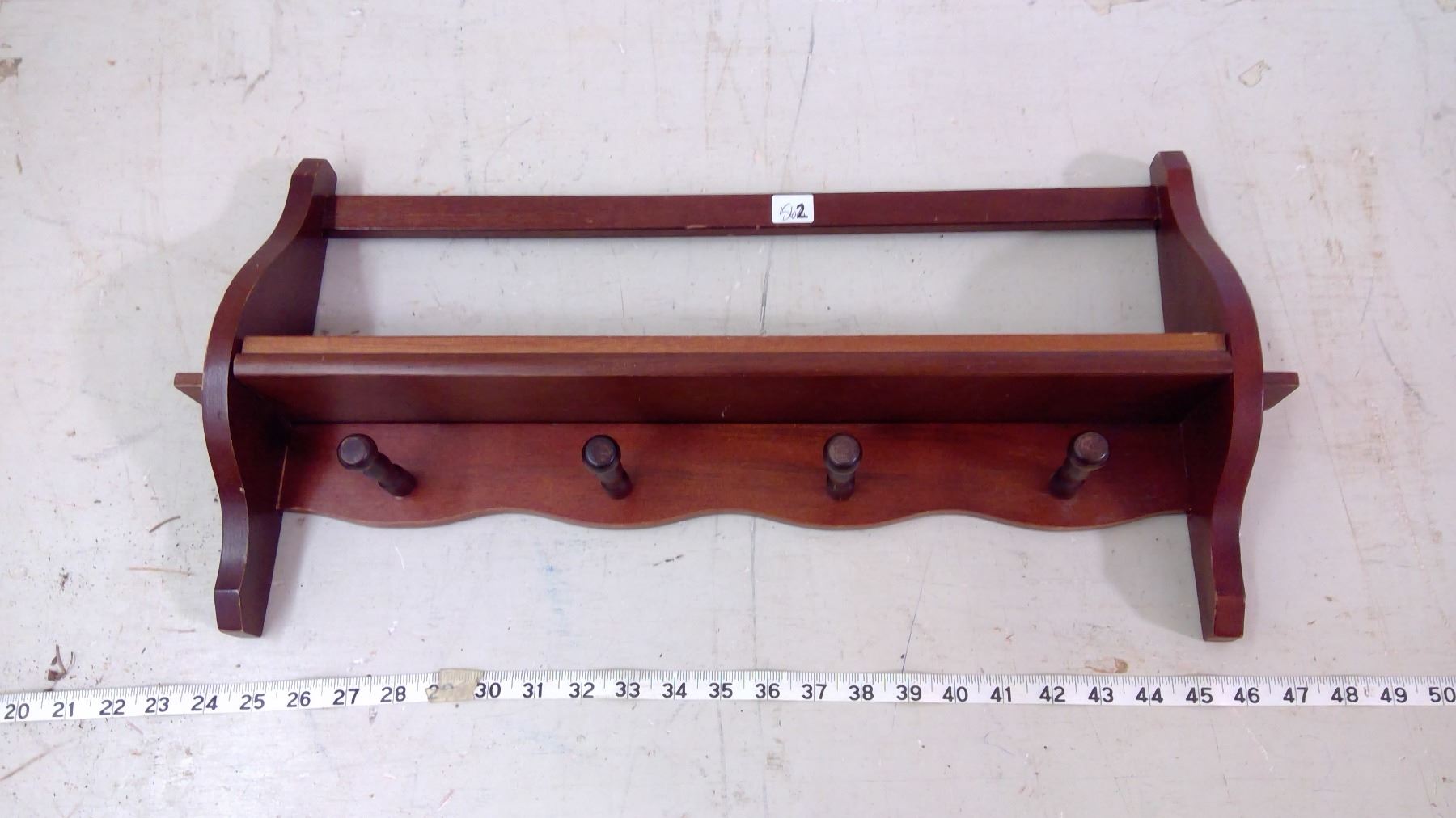WALL MOUNT COAT RACK - WOOD - Schmalz Auctions