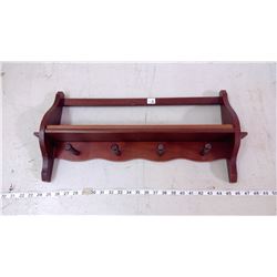 WALL MOUNT COAT RACK - WOOD
