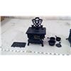 Image 2 : SALESMEN SAMPLE CAST IRON STOVES WITH ACCESSORIES
