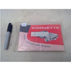 1959 CORVETTE OWNERS MANUAL REPRINT IN PACKAGE