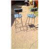 Image 3 : PAIR OF VINTAGE BAR - KITCHEN - STOOLS