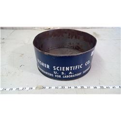 FISHER SCIENTIFIC CO. STEEL CAN. ADVERTISING