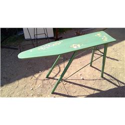 HAND PAINTED ANTIQUE WOOD SWIMMING BOARD - NICE