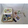 Image 1 : JUNK DRAWER CIGAR BOX OF GOODIES