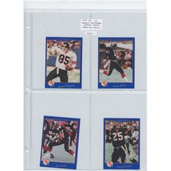 LOT OF 4 OTTAWA ROUGH RIDERS 1994 SPORTS CARDS INCLUDING JAMES ELLINGSON, TERRY BAKER, ROB SMITH, AN