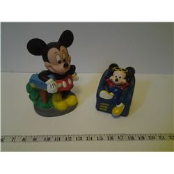 MICKEY MOUSE BANK AND RADIO