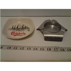 CARLSBERG AND BENSON AND HEDGES KING SIZE ASHTRAYS