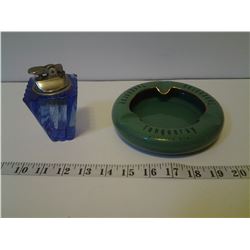 TANQUERAY ASHTRAY AND LIGHTER