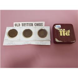 OLD BRITISH COINS 1920, 1940, 1967 & 1973 50 PENCE