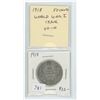 Image 1 : 1918 SILVER 50 CENTS. WORLD WAR I ISSUE. VG-10
