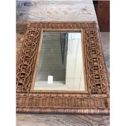 RATTAN MIRROR