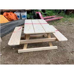 CHILDREN'S PICNIC TABLE (41 1/4" W X 19" H X 32"L)