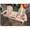 Image 1 : DOUBLE CHAIR ( 51"L X 18 1/2" W X 24"H)