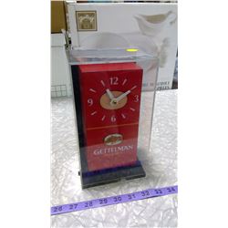 GETTELMAN LAGER BEER ADVERTISING CLOCK (GOOD WORKING ORDER)