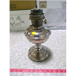NICKEL PLATED ALADDIN LAMP BASE (NO SHADE)