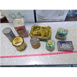 LOT OF MISC TINS