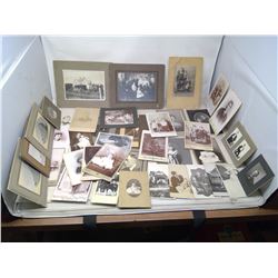 LOT OF OLD BLACK & WHITE PICTURES, PORTRAITS