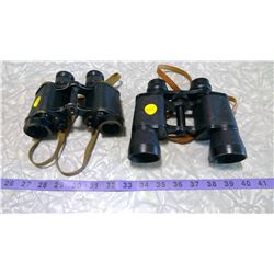 TWO BINOCULARS (ONE FROM 1940'S, ONE NEWER)
