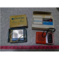 LLOYDS & SANYO TRANSISTOR RADIOS IN ORIGINAL BOXES