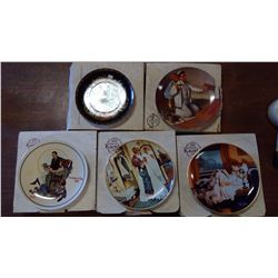 5 DECORATIVE PLATES NORMAN ROCKWELL