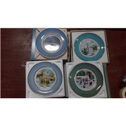 4 AVON DECORATIVE PLATES