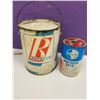 Image 4 : 2 ROYALITE TINS - 1 GALLON GREASE AND 1 QUART OIL - FULL