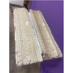 2 TIN CEILING TILE BORDERS 48'X13' VERY ORNATE OVER 100 YEARS OLD