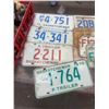 Image 3 : LOT OF COLLECTIBLE 4 TRAILER PLATES, OTHER LICENSE PLATES, TOYS, LIDS, ETC