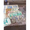 Image 4 : LOT OF COLLECTIBLE 4 TRAILER PLATES, OTHER LICENSE PLATES, TOYS, LIDS, ETC