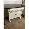 Image 1 : WASH STAND - SOILD MARBLE TOP EMPIRE STYLE 34' W- 28' H