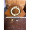 Image 1 : MANTLE CLOCK - C/W KEY + PENDELUM JUNG HANS - WORKING - MISSING GLASS FACE