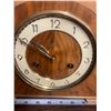 Image 4 : MANTLE CLOCK - C/W KEY + PENDELUM JUNG HANS - WORKING - MISSING GLASS FACE