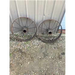 2-28" STEEL WHEELS