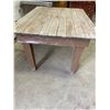 Image 3 : PRIMITIVE FARM TABLE- HOME MADE 48"X36" PINE